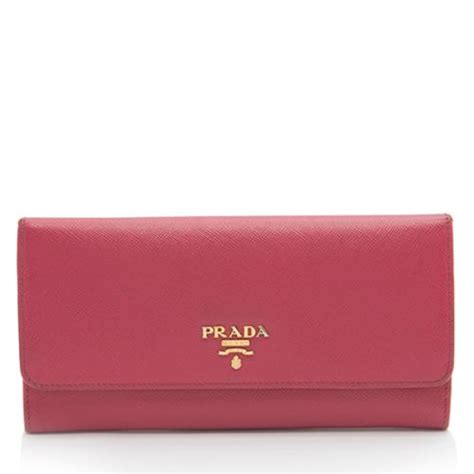 small saffiano and leather wallet prada|Prada saffiano leather continental wallet.